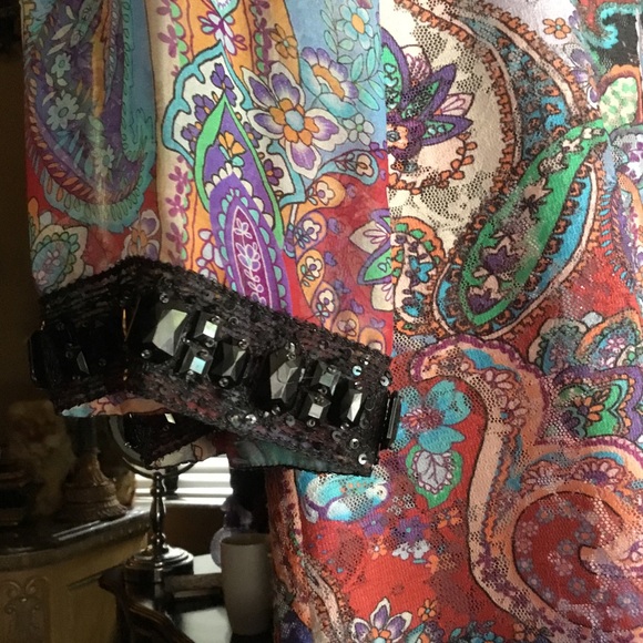 Custom Multicolored Lace Off The Shoulder Top - Picture 3 of 3